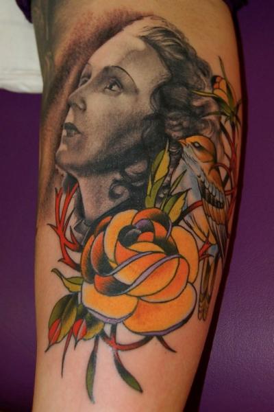Tatuaje Brazo Retrato por Adam Barton