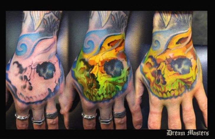 Buy Skull Hand Temporary Tattoo Skeleton Face Tattoo Skull Online in India   Etsy