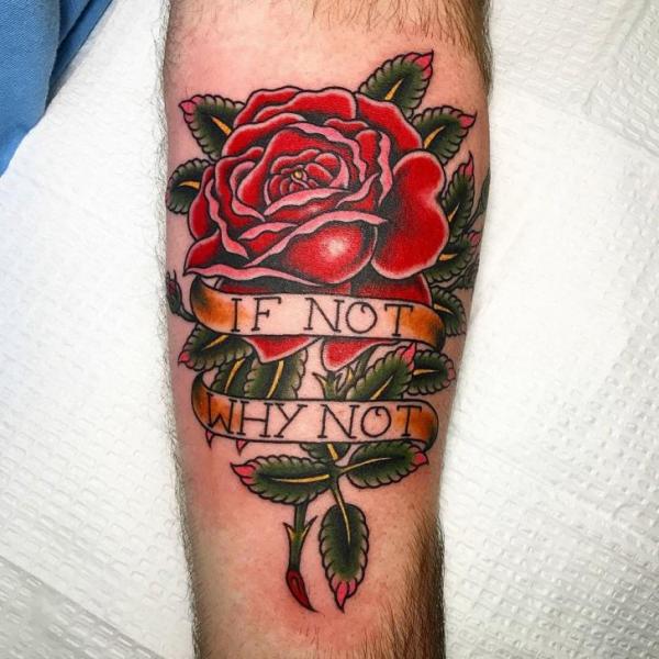 small rose tattoo on lower calf  Rose tattoo leg Small rose tattoo Calve  tattoo