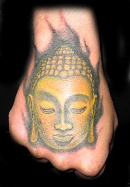 Buddha Hand Religious Tattoo by Lucky Bamboo Tattoo