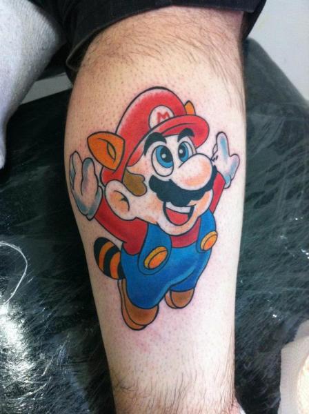 Super Mario tattoo by Yeray Perez  Post 30468  Super mario tattoo Mario  tattoo Gaming tattoo