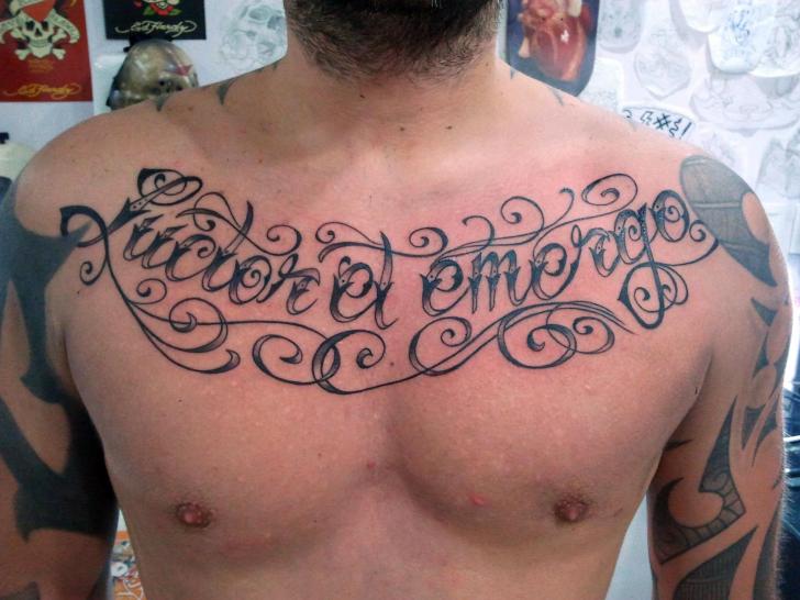 Kym Nikora Tattoo  Lettering  Typography on Instagram Family over the  chest for Cam Cheers Legend 