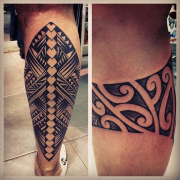 15 Unique Tribal Calf Tattoos  Only Tribal