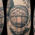 Fantasy Dotwork Balloon tattoo by Tin Tin Tattoos