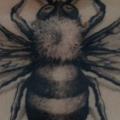 Realistic Breast Bee tattoo by Nephtys de l'Etoile