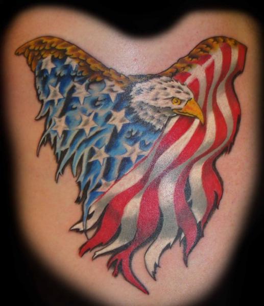 Eagle Usa Flag Tattoo by Rogue Leader Tattoo