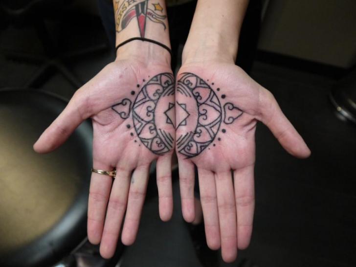 Details 69 geometric hand tattoos latest  thtantai2
