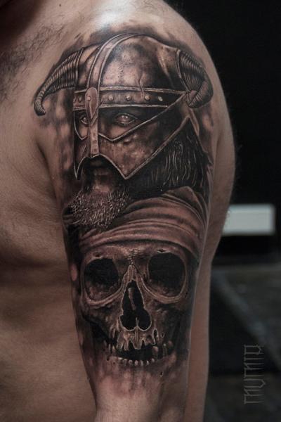 100 Ship Viking Warrior Skull Tattoo Design png  jpg 2023