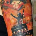 Shoulder Car tattoo by Atrixtattoo