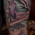 Arm Realistic Snake tattoo by Pawel Skarbowski