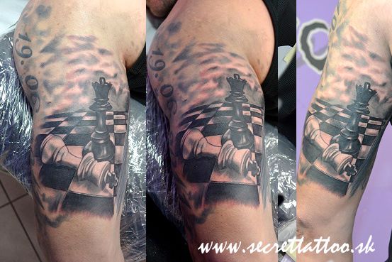 Arm Chess Tattoo by Secret Tattoo & Piercing