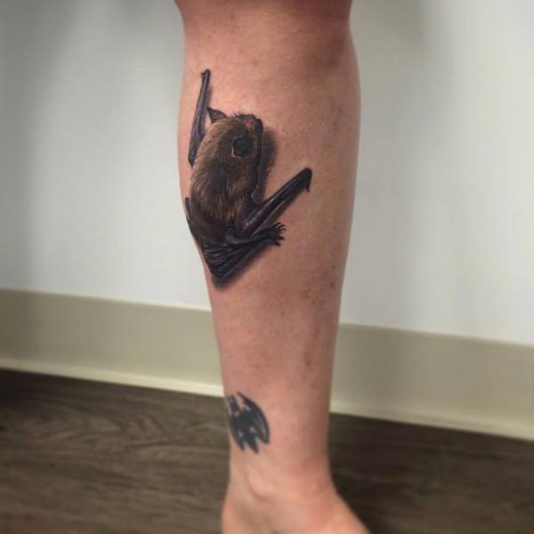 Bat Tattoo by Jesse Rix TattooNOW