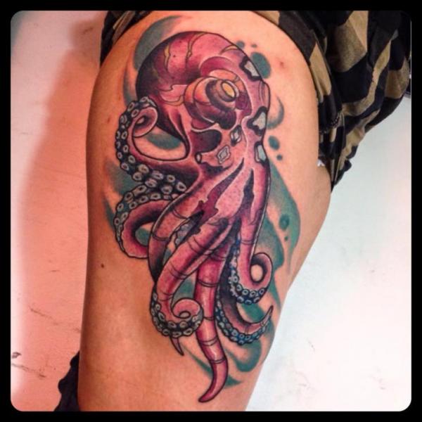 New School Tattoo Octopus